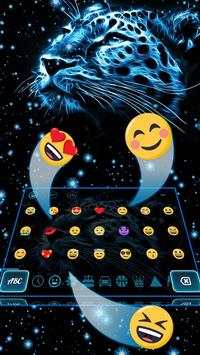 Neon ice Tiger Keyboard Theme स्क्रीनशॉट 3