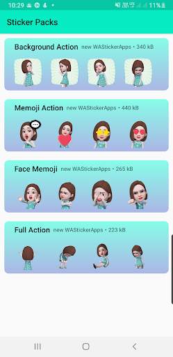moving stickers for whatsapp - ice girl stickers screenshot 1