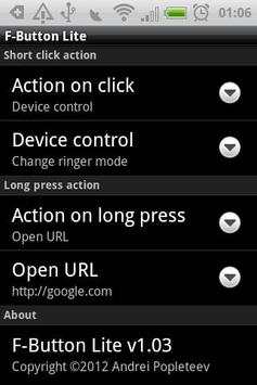 F-Button Lite screenshot 1