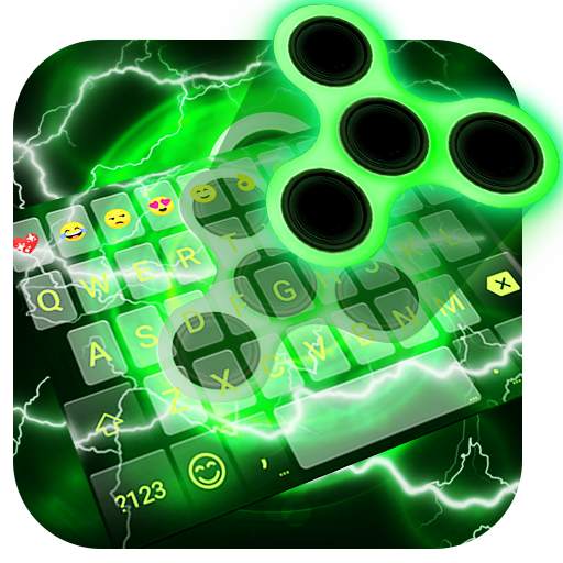 Fidget Spinner Neon Keyboard Theme🔥 1.0.5