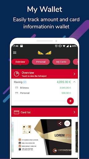 Wallet - Money keeper &  Card holder स्क्रीनशॉट 1