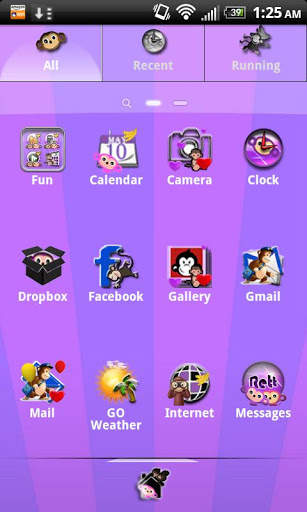 Monkey Theme for GO Launcher screenshot 2