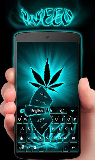 GO Keyboard Theme Weed screenshot 2