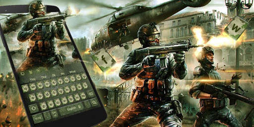 3D Army Camo Keyboard Theme screenshot 6