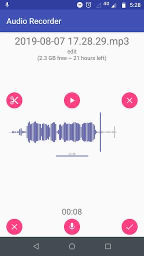 Audio Recorder Mp3 Dictaphone screenshot 2