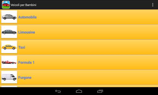 Veicoli per Bambini screenshot 2