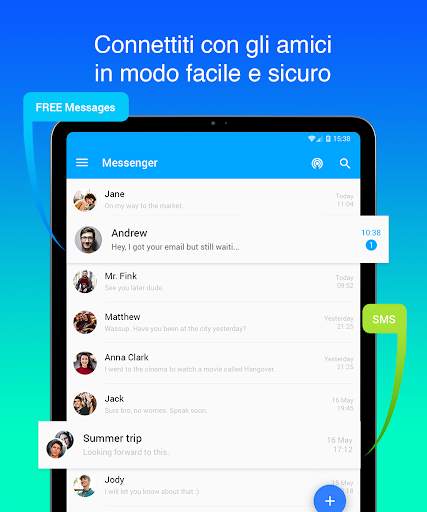 Mint Messenger - Chat And Sms screenshot 9