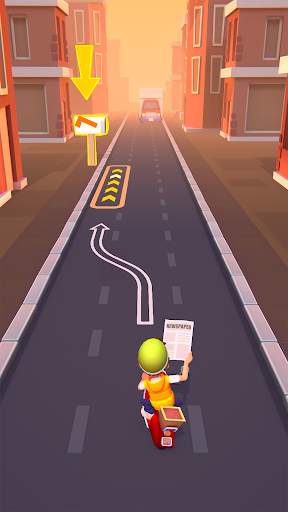 Paper Boy Race — 3D-Run-Spiele screenshot 2