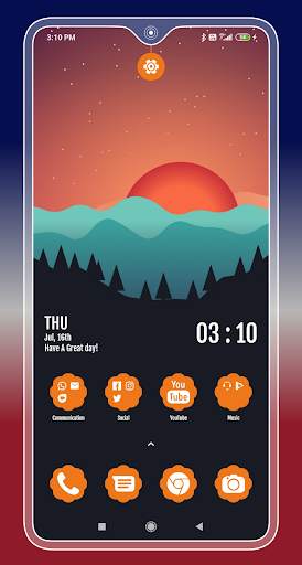 Compact Hitech launcher Pro - Themes, Wallpaper screenshot 4