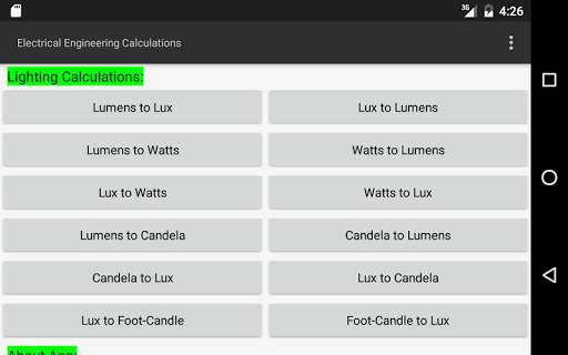 Electrical Calculations screenshot 10