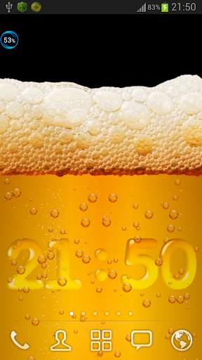 Beer & Battery level LWP Pro screenshot 7