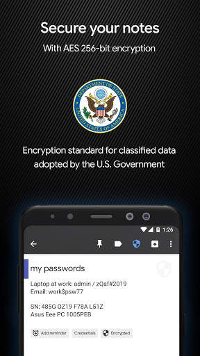 Secure Notes Elite: Encrypt Notes & Files AES 256 скриншот 4