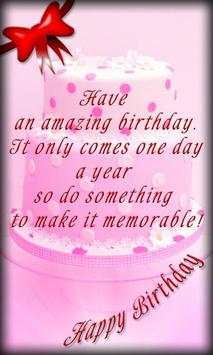 Birthday Quotes Live Wallpaper screenshot 2