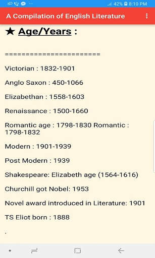 English Literature BCS screenshot 8