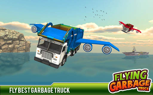 City Garbage Flying Truck- Flying Games screenshot 3