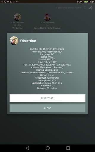 Follow - realtime location app using GPS / Network screenshot 11