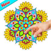 Rangoli Paint And Coloring Games icon