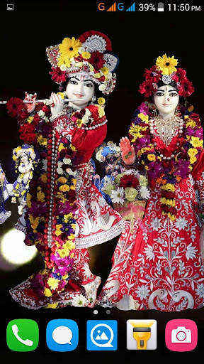 4D Radha Krishna Murti Darshan Live Wallpaper screenshot 9