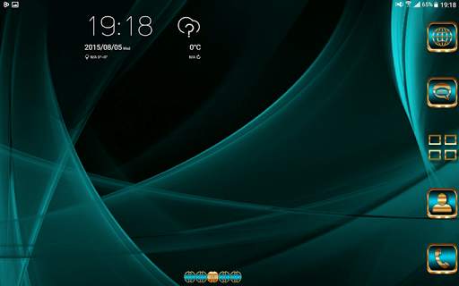 Abstract Turquoise Go Launcher theme screenshot 12