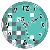 Teal Clock Live Wallpaper icon
