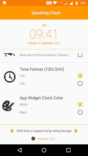 Speaking Clock screenshot 4
