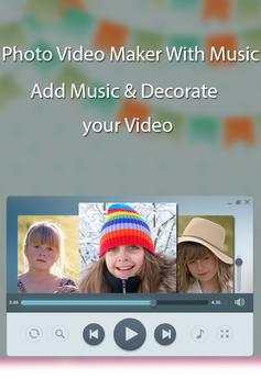 Photo Video Maker with Music 3 تصوير الشاشة