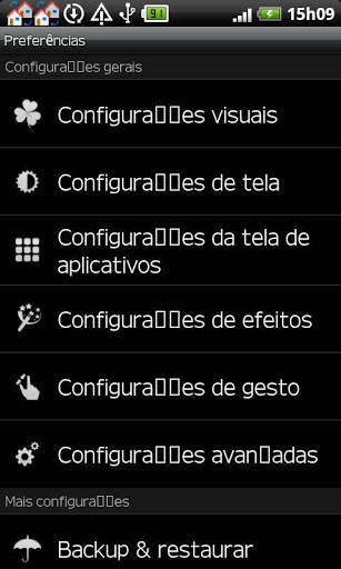 GO Launcher  Portuguese language screenshot 2