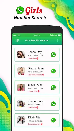 Girls Mobile Number Friend Search Simulator screenshot 1