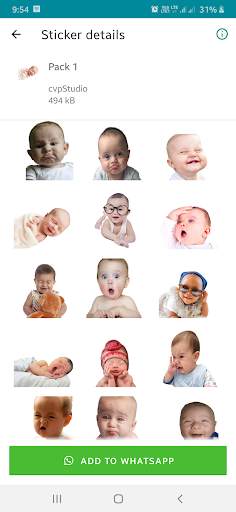 WAStickerApps : New Baby Stickers for WhatsApp screenshot 1