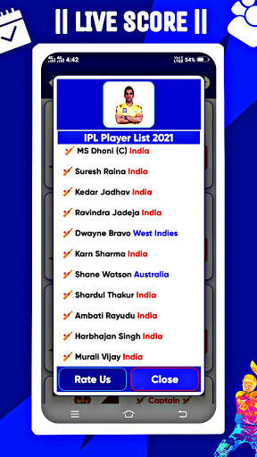 IPL 2021 Schedule : Live Score, Point Table, Venue screenshot 6