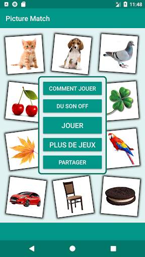 Jeux de mémoire. Picture Match screenshot 6