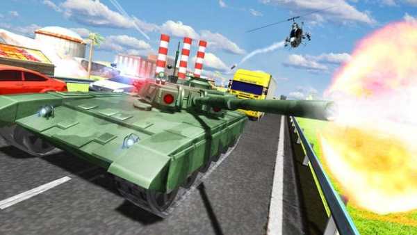 City Tank Traffic Driving screenshot 1
