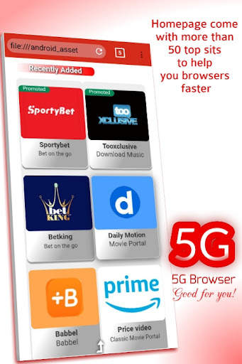 5G Browser, Fast Browser App screenshot 5