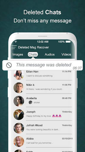 View deleted message & Restore deleted Photos screenshot 1