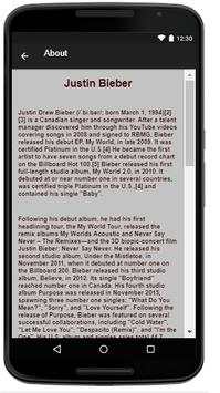 Justin Bieber Music Lyrics screenshot 2