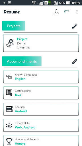 Resume - Create, Build and Download for Free 5 تصوير الشاشة