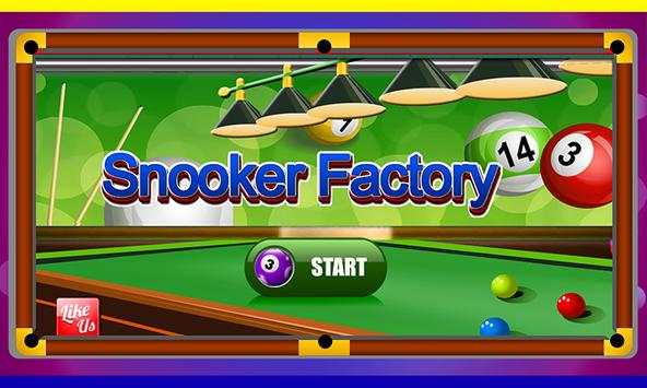 Snooker Factory - Bola biliar membuat menyenangkan screenshot 1