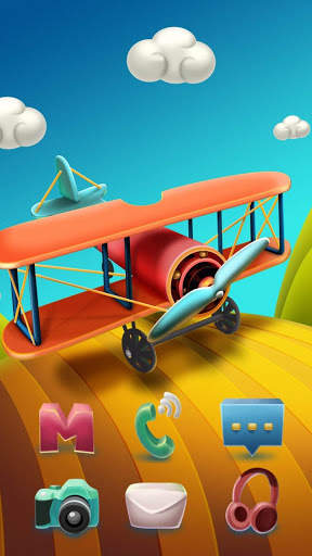 Plane GO Launcher Theme 1 تصوير الشاشة