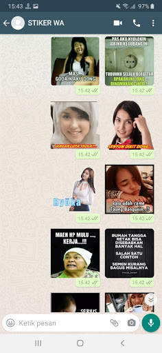 Stiker WA Lucu Keren Kocak WAStickerApps screenshot 1