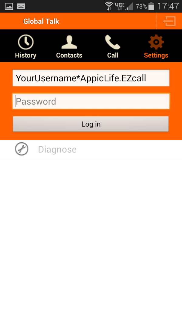 Global Talk Internet Calling screenshot 2