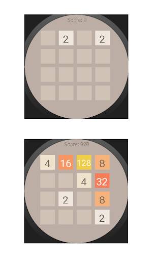 2048 Android Wear screenshot 4