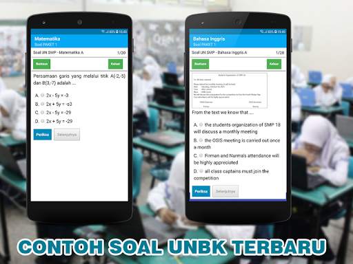 SOAL TES UNBK SMP MTS 2021 скриншот 5