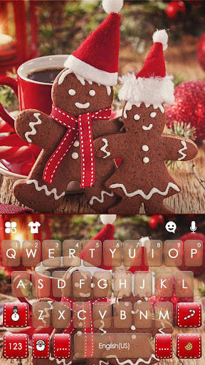 Gingerbread Man Keyboard Background screenshot 5