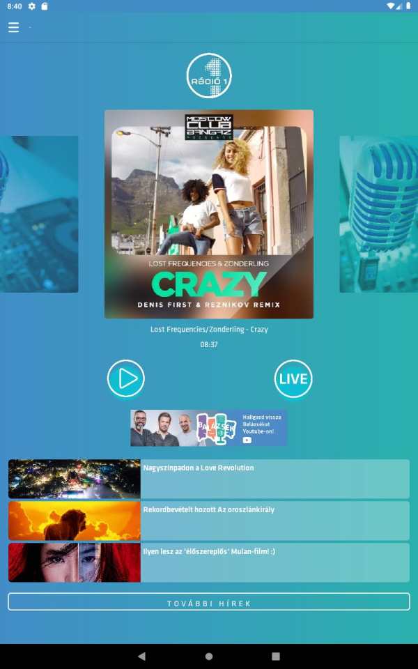 Rádió 1 screenshot 3