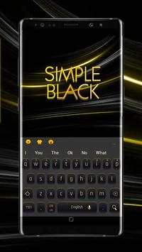Simple Black Yellow Keyboard screenshot 2