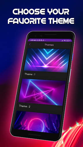 Neon Keyboard Theme - LED Light Background screenshot 4