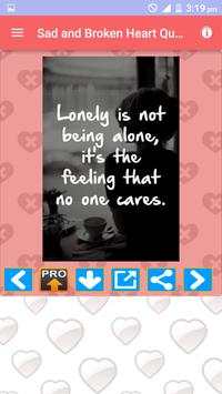Sad Broken Heart Photos Quotes screenshot 5