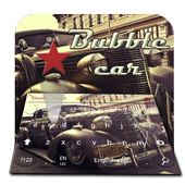 Teclado del jalopy de los coches de la vendimia icon