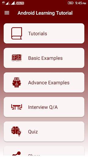 Learn Android Tutorial - Android App Development screenshot 1