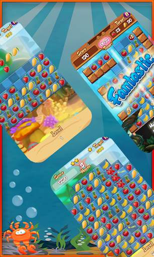 Mermaid Fruit Crash Pop – Match, Crush Puzzle Game screenshot 4